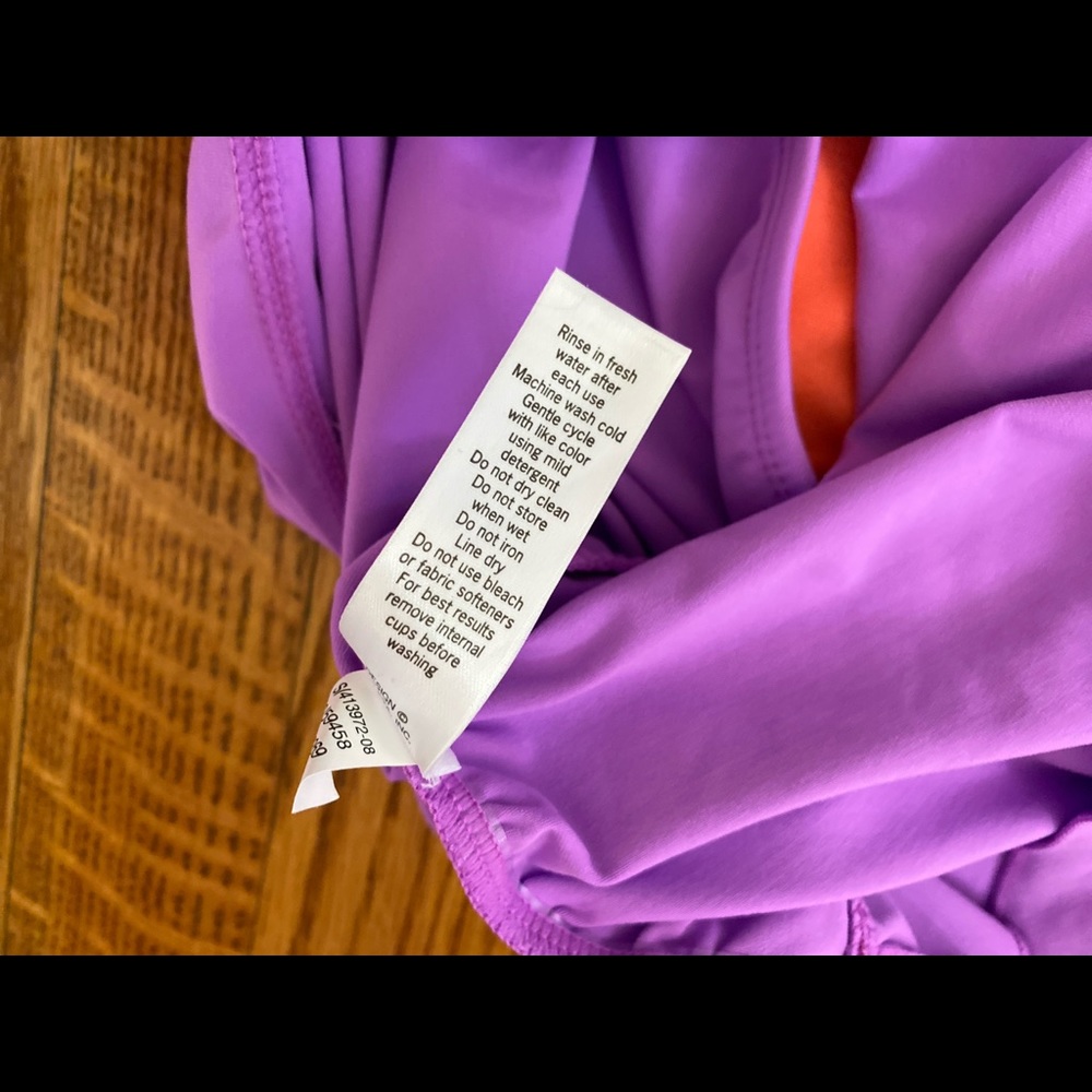 Althleta Shirrendipty Swim Dress - purple Worn Once! - Picture 8 of 9